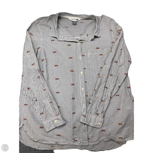 Top Long Sleeve By Old Navy In Striped Pattern, Size: Xl