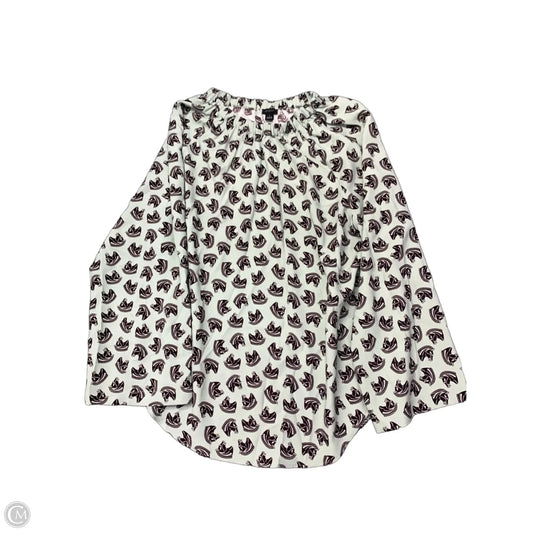 Top Long Sleeve By Ann Taylor In Green, Size: S