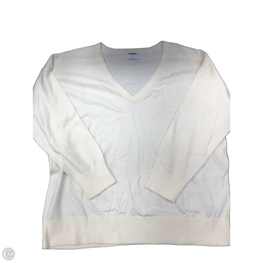 Sweater By Old Navy In White, Size: Xl
