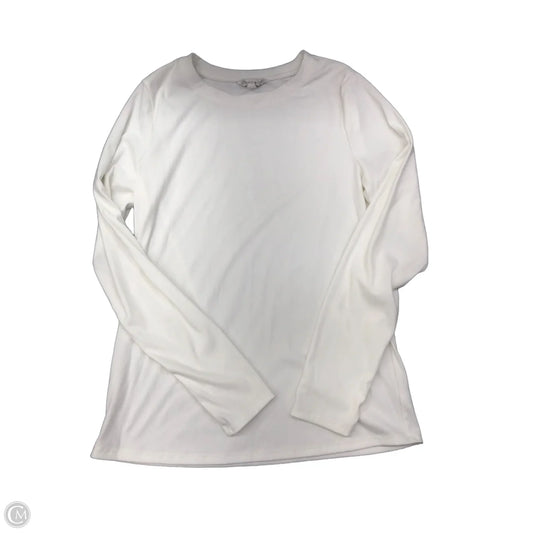 Top Long Sleeve By Crown And Ivy In White, Size: M