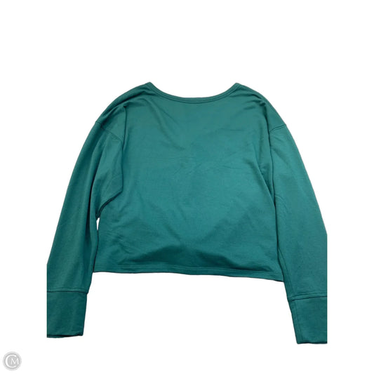 Athletic Top Long Sleeve Crewneck By Old Navy In Aqua, Size: M