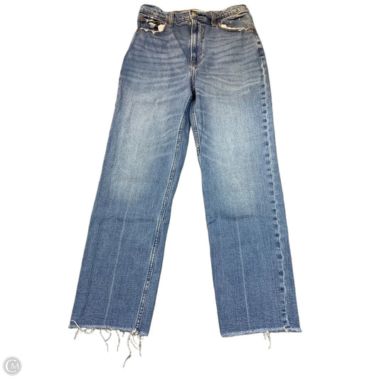 Jeans Straight By Abercrombie And Fitch In Blue Denim, Size: 10l