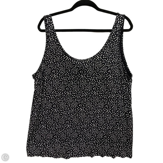 Top Sleeveless By Lane Bryant In Polkadot Pattern, Size: 22