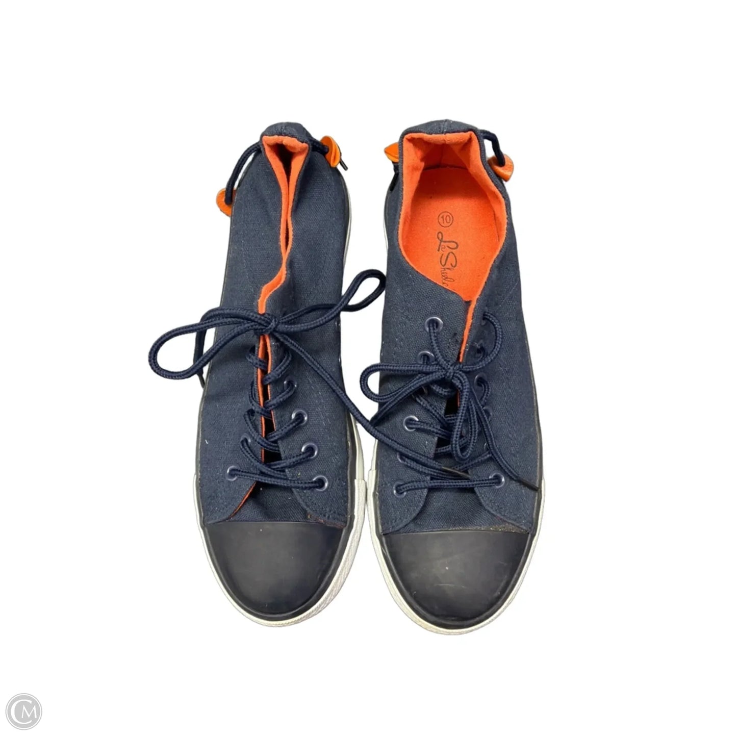 Shoes Sneakers By Clothes Mentor In Navy, Size: 9.5