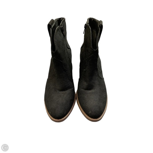 Boots Ankle Heels By Sugar In Black & Brown, Size: 7.5