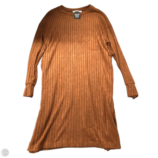 Dress Sweater By Lush In Brown, Size: L