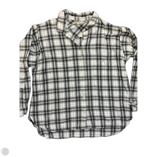 Top Long Sleeve By Loft In Black & White, Size: Xl