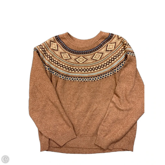 Sweater By Weatherproof In Blue & Brown, Size: Xl