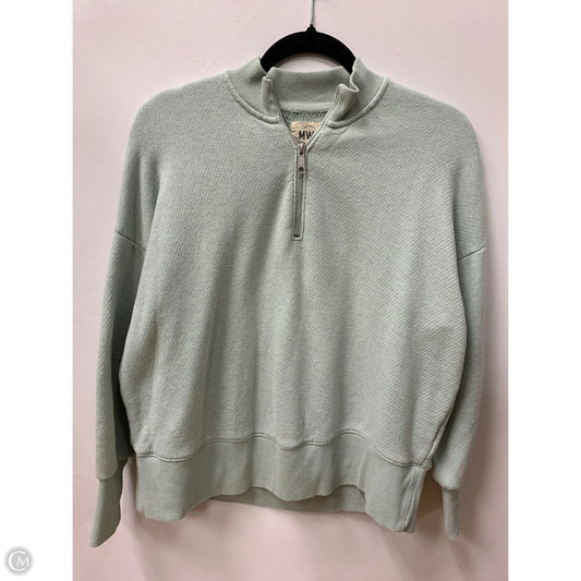 Sweatshirt Collar By Madewell In Green, Size: Xxs