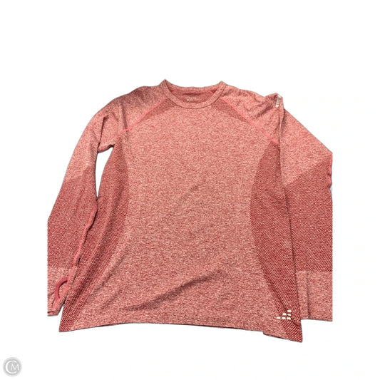 Athletic Top Long Sleeve Crewneck By Bcg In Red, Size: M