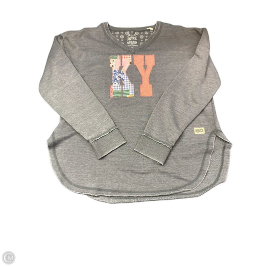 Sweatshirt Crewneck By Clothes Mentor In Grey, Size: Xl