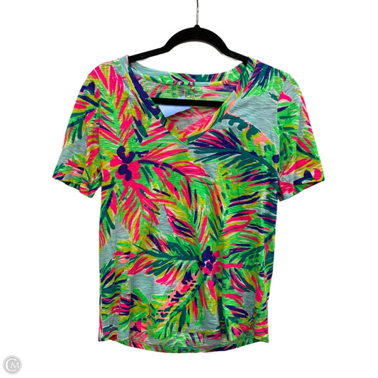 Top Short Sleeve Designer By Lilly Pulitzer In Multi-colored, Size: Xs