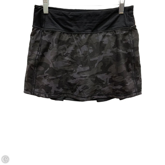 Athletic Skirt By Lululemon In Camouflage Print, Size: 4
