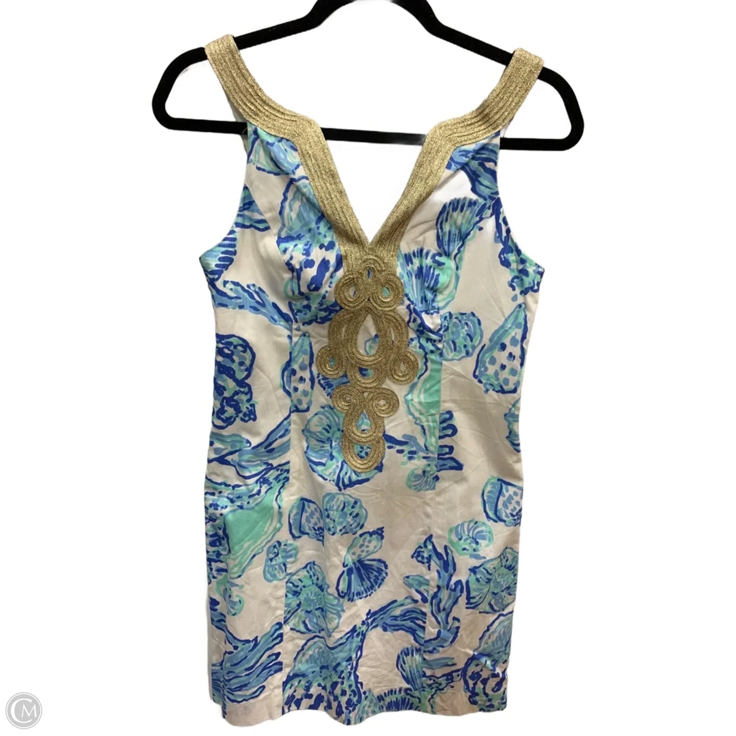 Dress Designer By Lilly Pulitzer In Blue & White, Size: 0