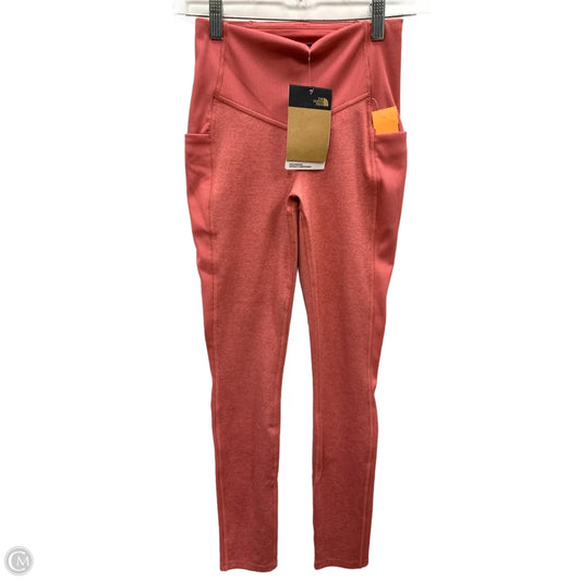 Athletic Leggings By The North Face In Pink, Size: S