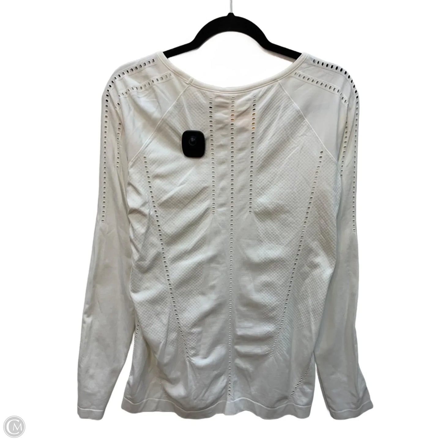 Top Long Sleeve By Athleta In White, Size: M