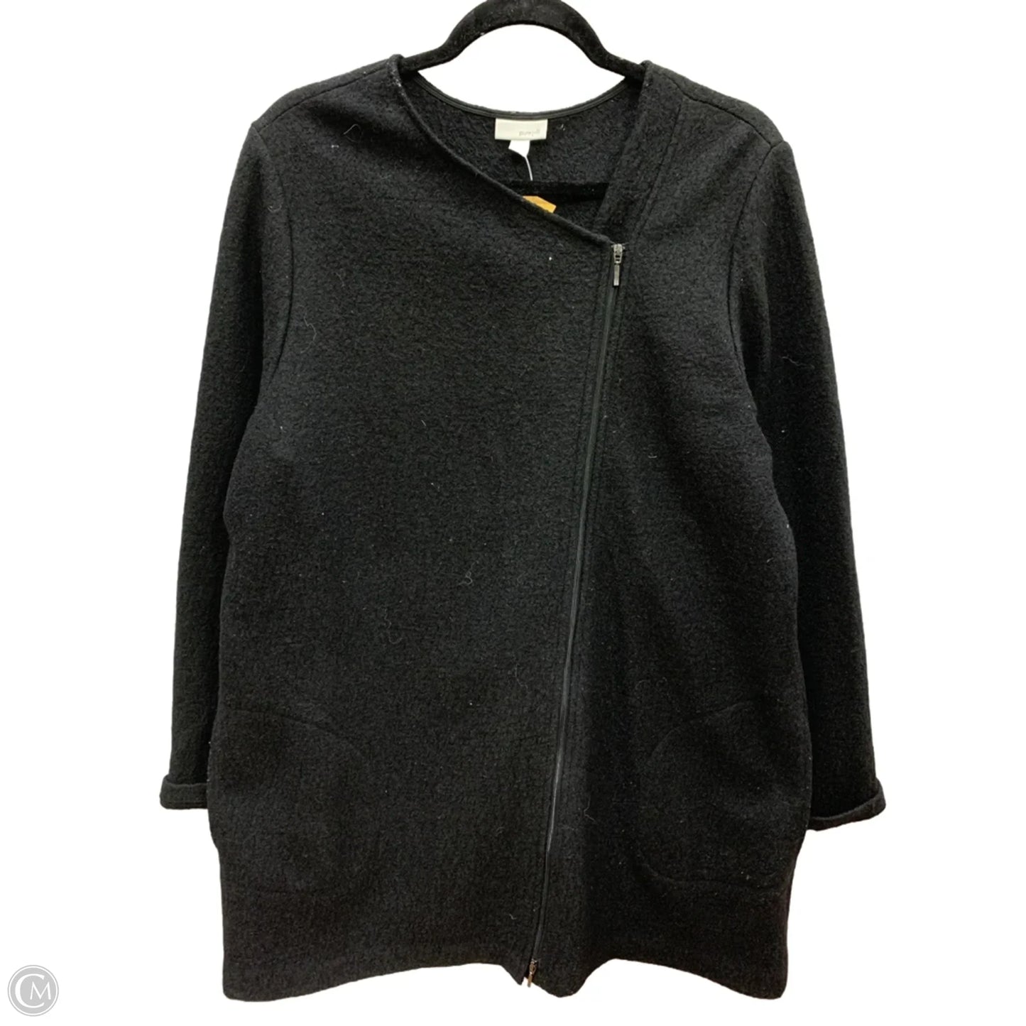 Coat Peacoat By Pure Jill In Black, Size: L