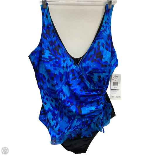 Swimsuit By Clothes Mentor In Blue, Size: 20