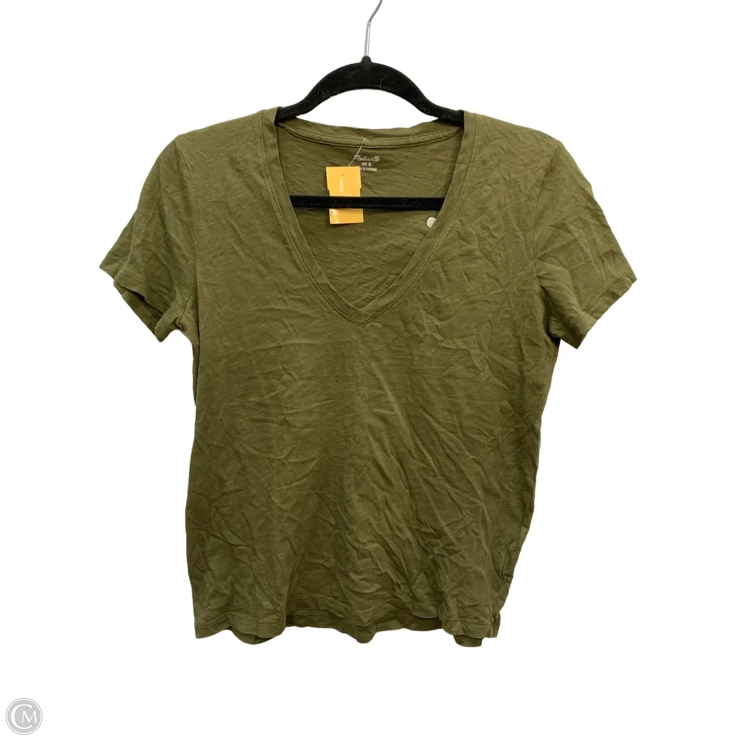 Top Short Sleeve By Madewell In Green, Size: S