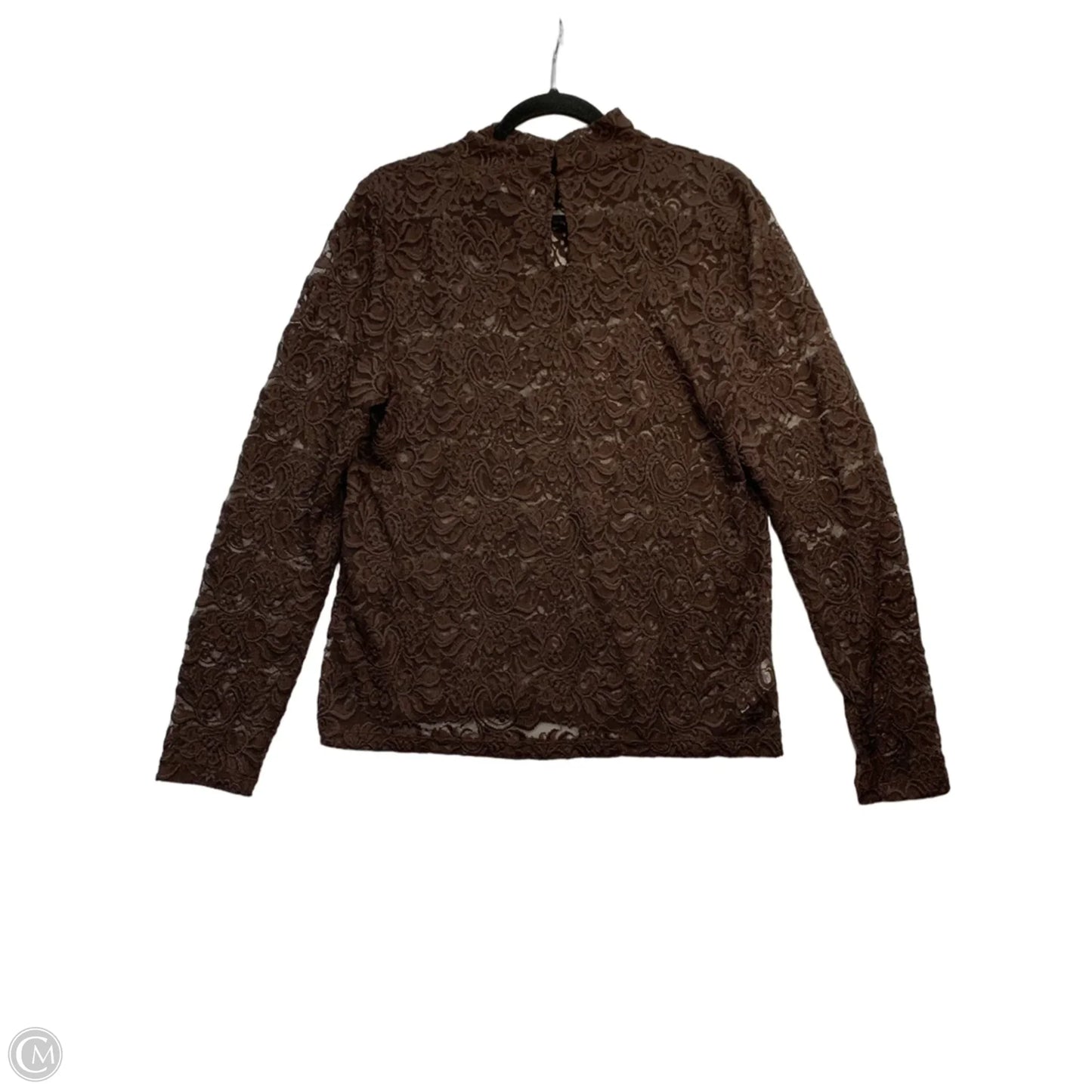 Top Long Sleeve By Loft In Brown, Size: M