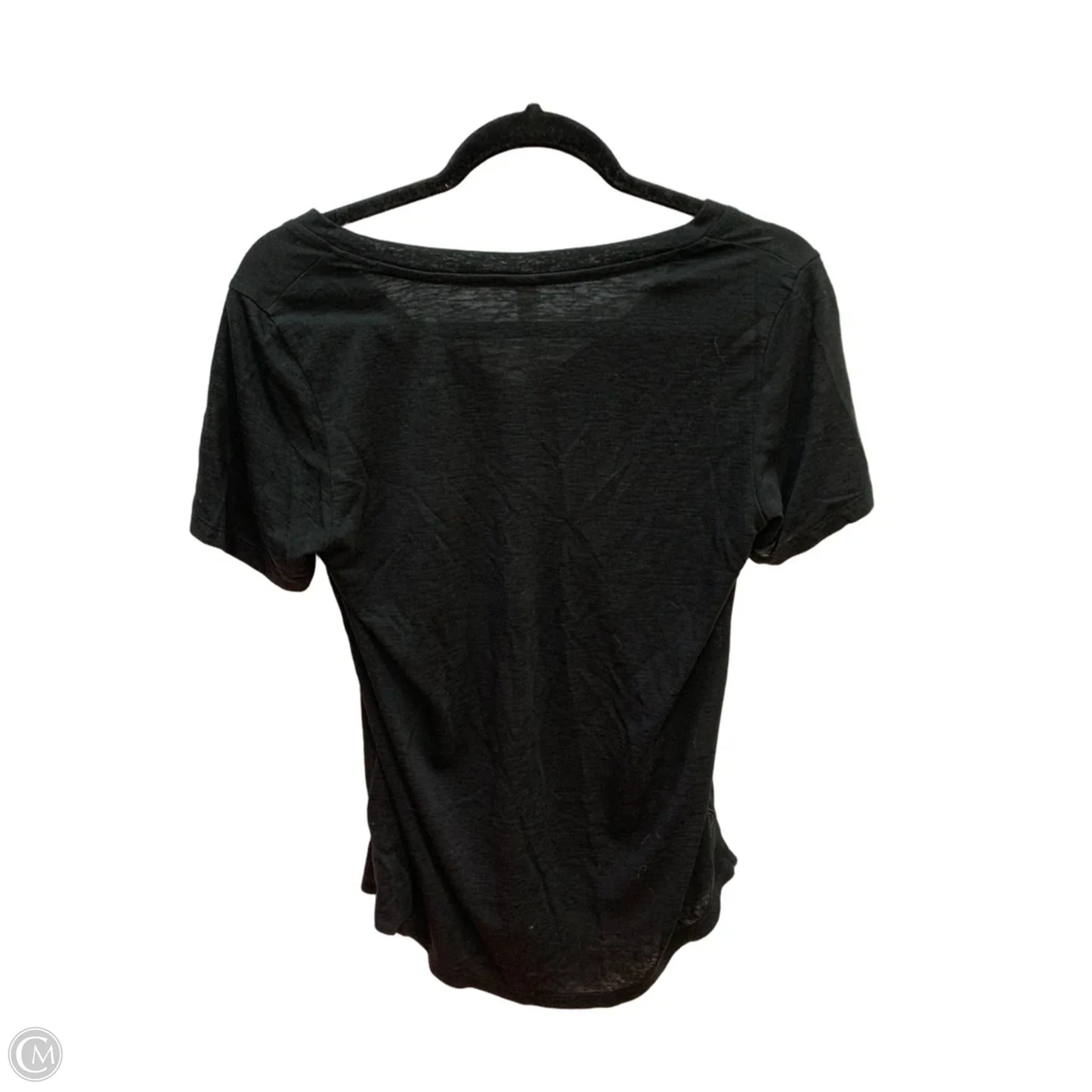 Top Short Sleeve By Athleta In Black, Size: S