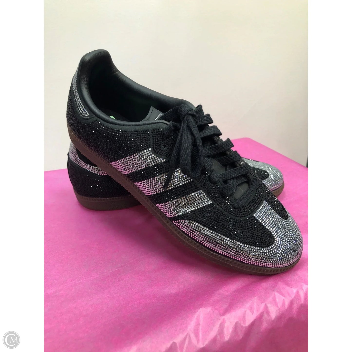Shoes Sneakers By Adidas In Black & Silver, Size: 8.5