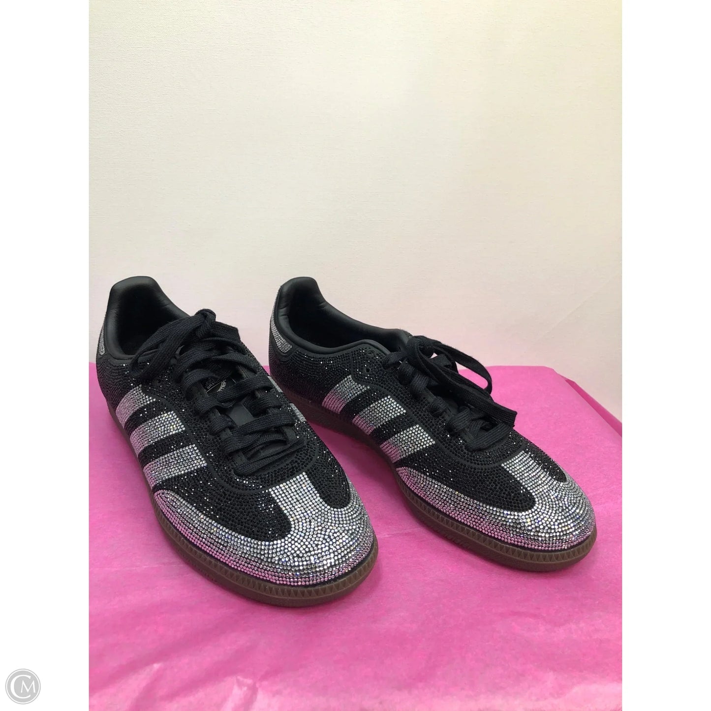 Shoes Sneakers By Adidas In Black & Silver, Size: 8.5