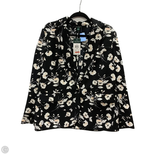 Blazer By Lauren By Ralph Lauren In Black, Size: 14