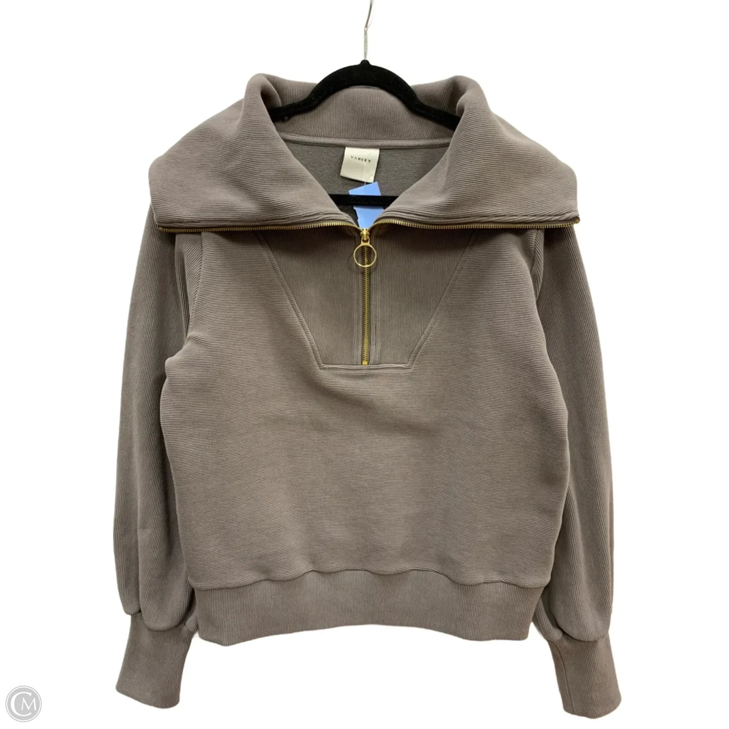 Sweatshirt Collar By Varley In Grey, Size: S