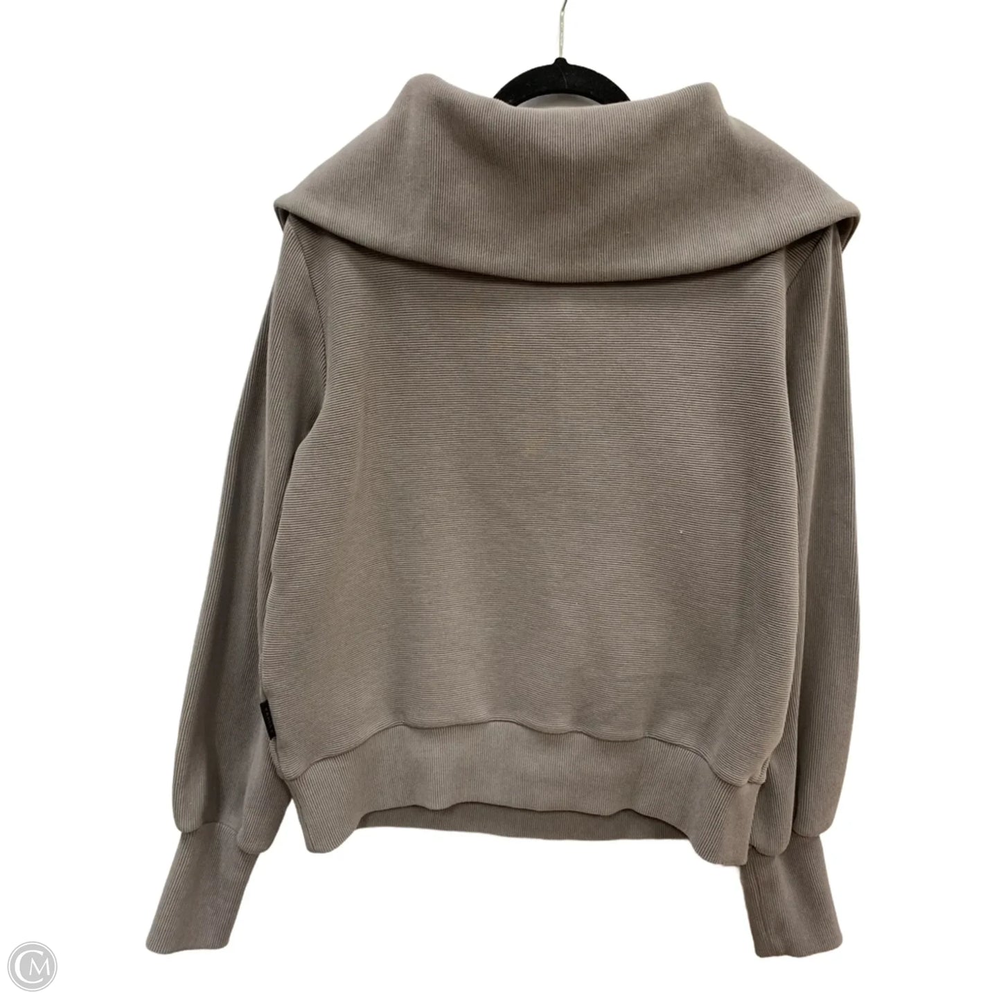 Sweatshirt Collar By Varley In Grey, Size: S