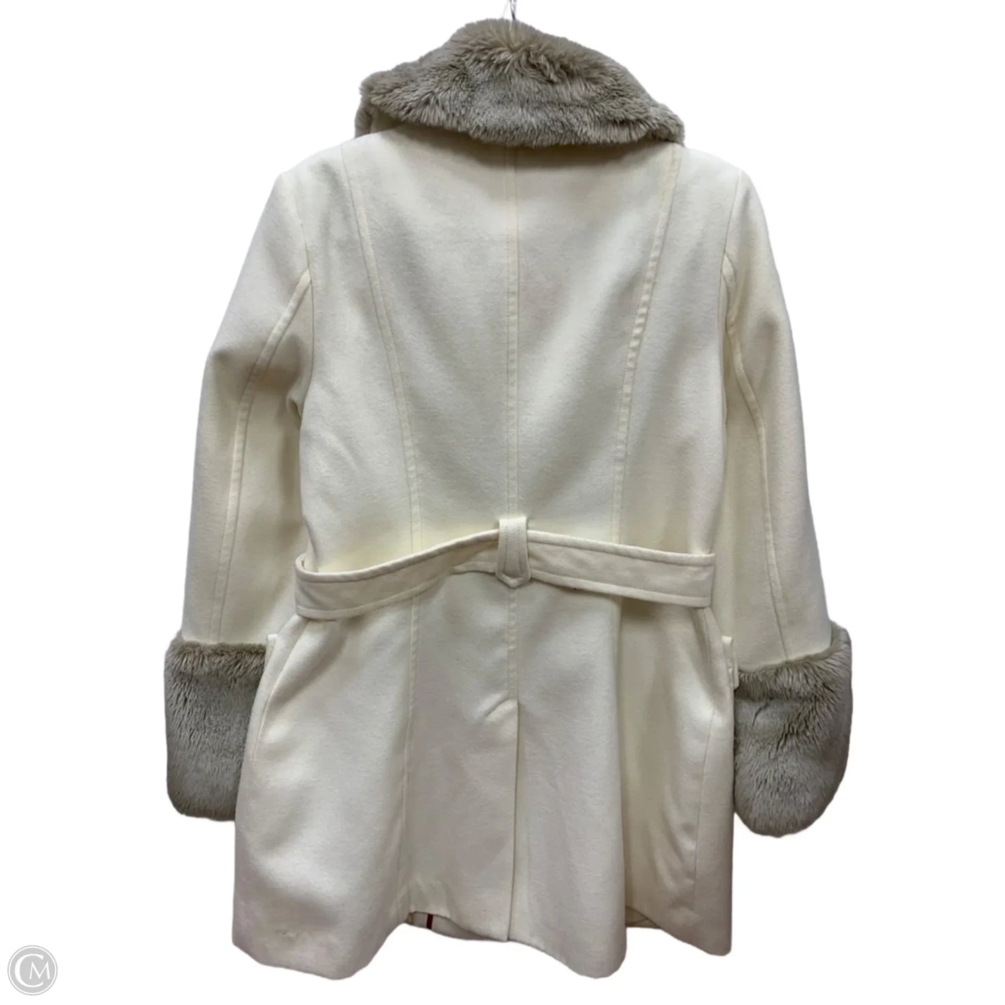 Coat Peacoat By Jessica Simpson In Cream, Size: L