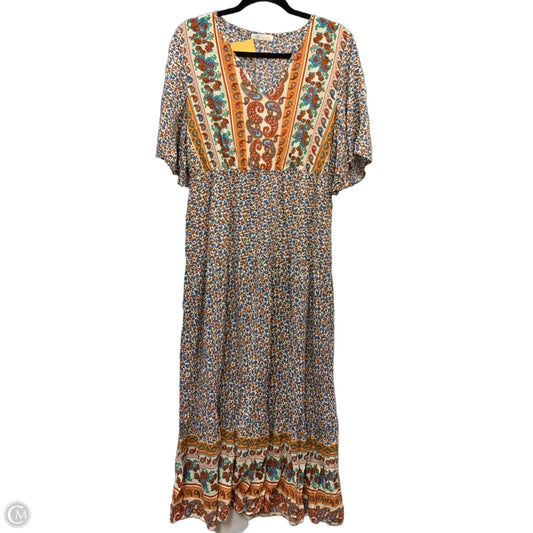 Dress Casual Maxi By Kirundo In Multi-colored, Size: Xl