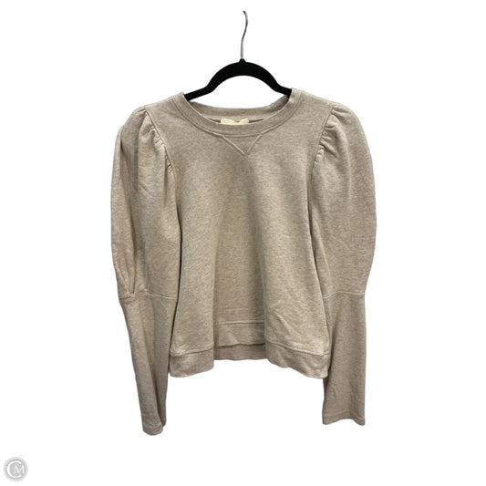 Sweatshirt Crewneck By Ulla Johnson In Beige, Size: M
