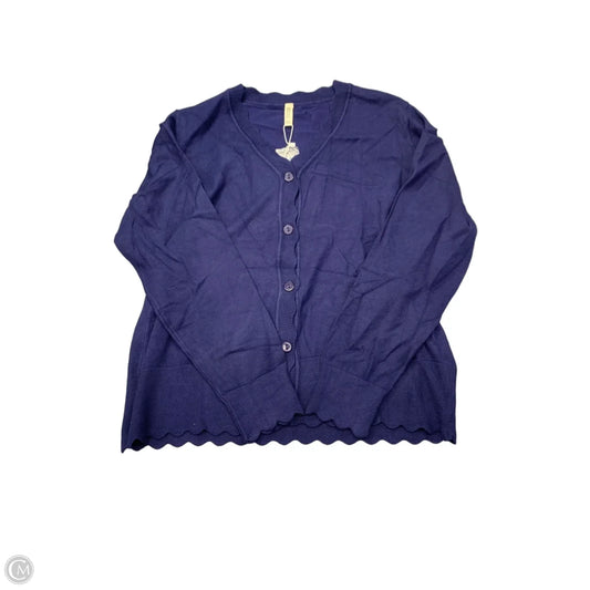 Sweater Cardigan By Grecerelle In Navy, Size: Xl