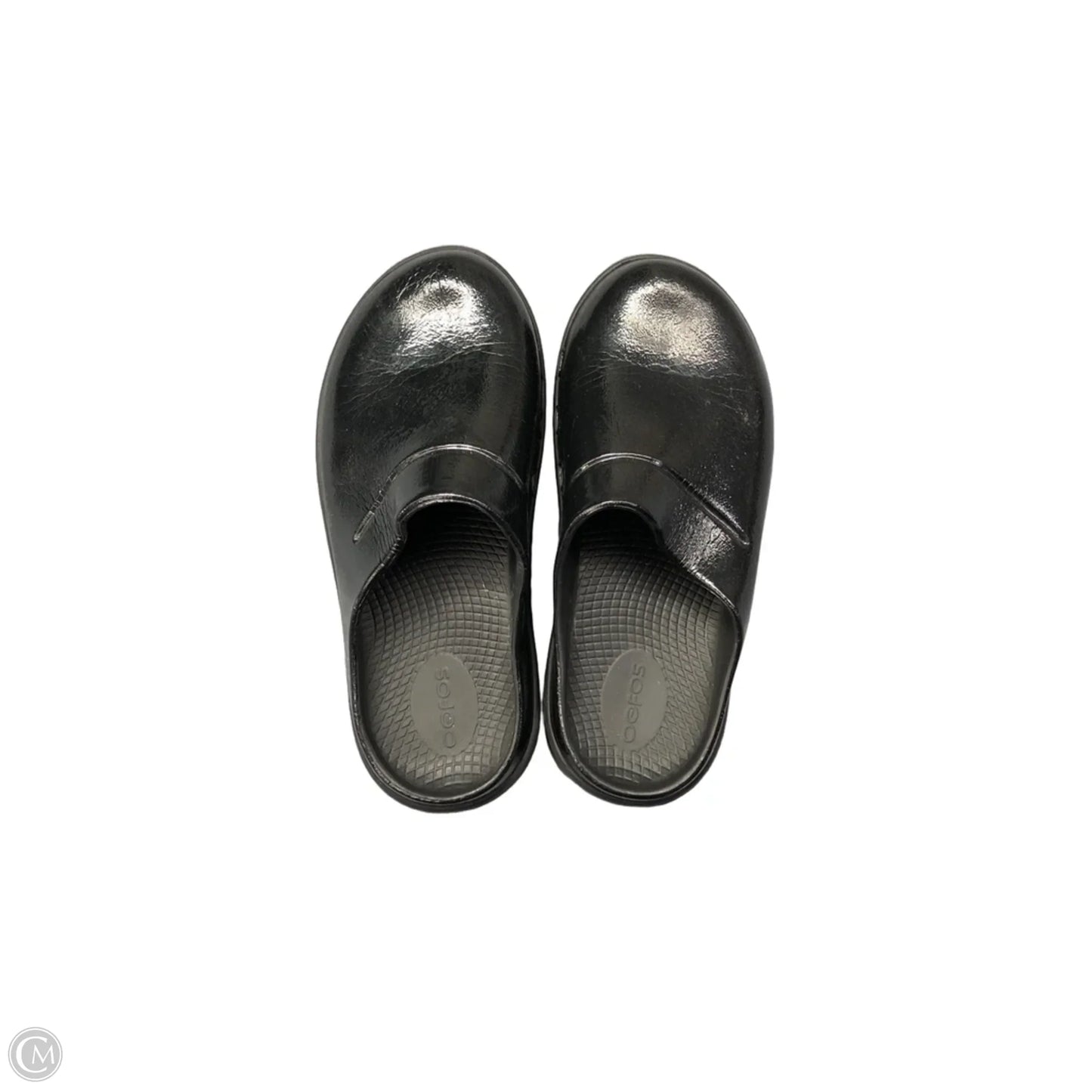 Shoes Flats By Oofos In Black, Size: 6