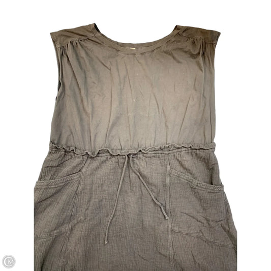 Dress Casual Midi By Anthropologie In Grey, Size: 3x