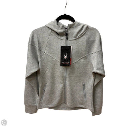 Athletic Jacket By Spyder In Grey, Size: Xs