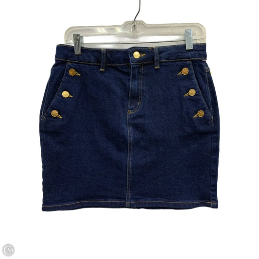 Skirt Designer By Michael Kors In Blue Denim, Size: 4