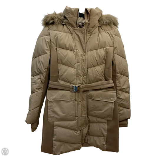Coat Puffer & Quilted By Michael By Michael Kors In Tan, Size: S