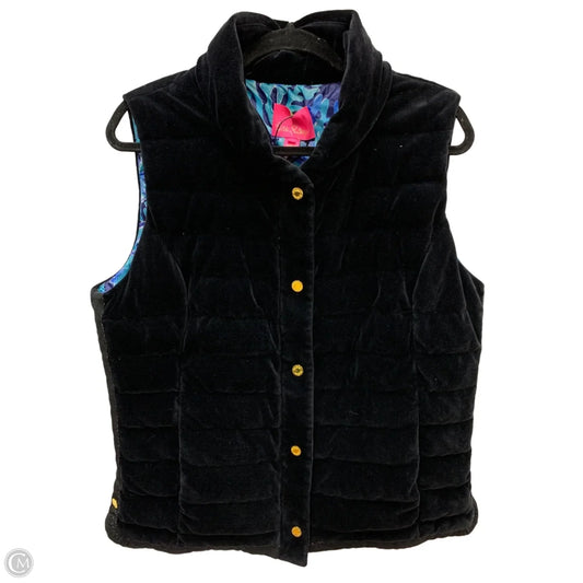 Vest Designer By Lilly Pulitzer In Black, Size: Xl