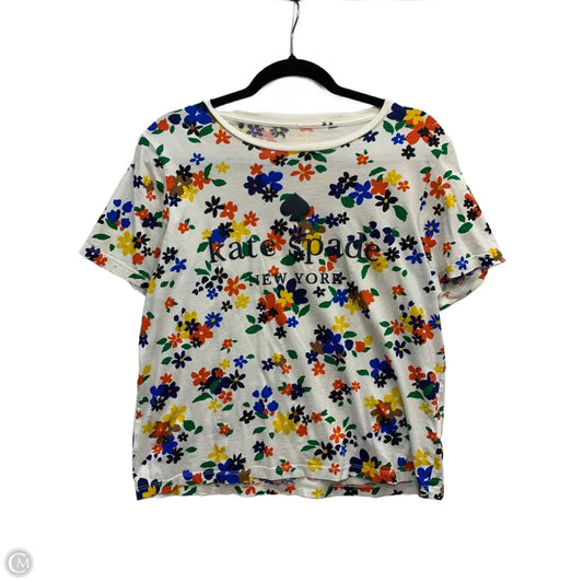 Top Short Sleeve Designer By Kate Spade In Cream, Size: L