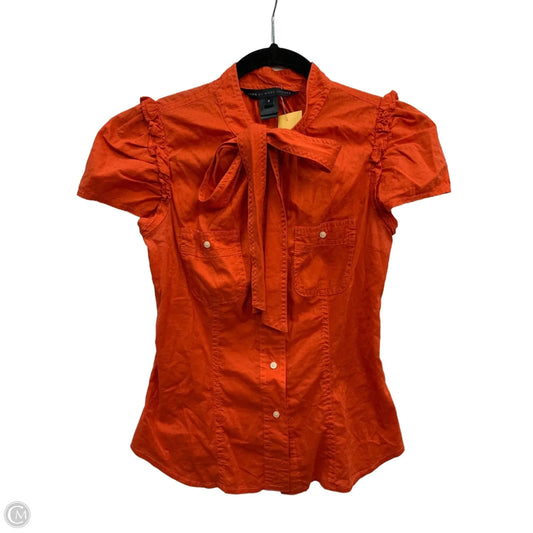 Top Short Sleeve Designer By Marc By Marc Jacobs In Orange, Size: S