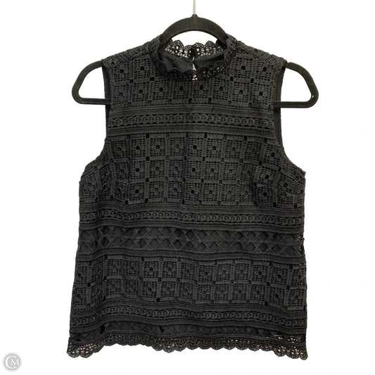 Blouse Sleeveless By Daniel Rainn In Black, Size: Xs