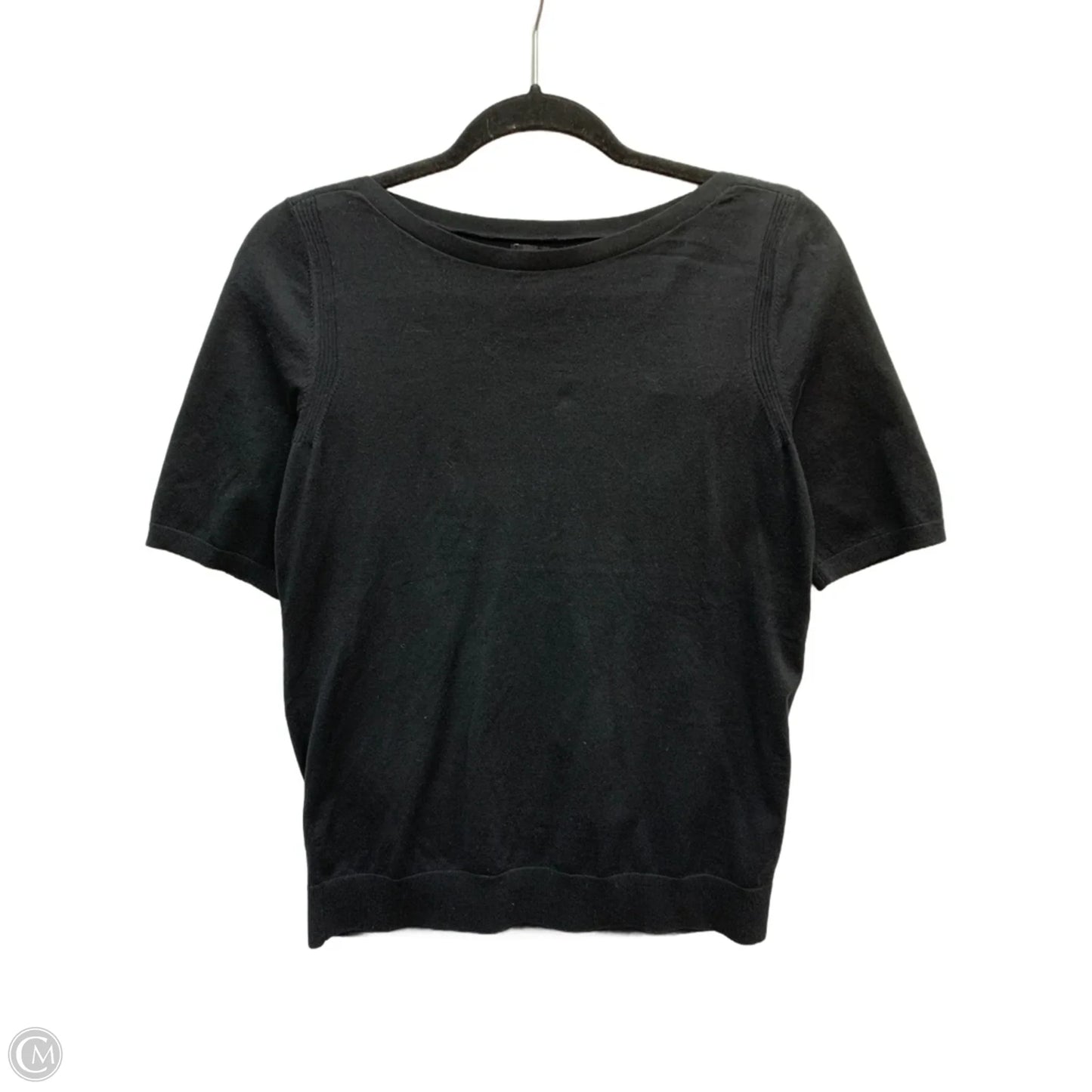 Sweater Short Sleeve By Banana Republic In Black, Size: S