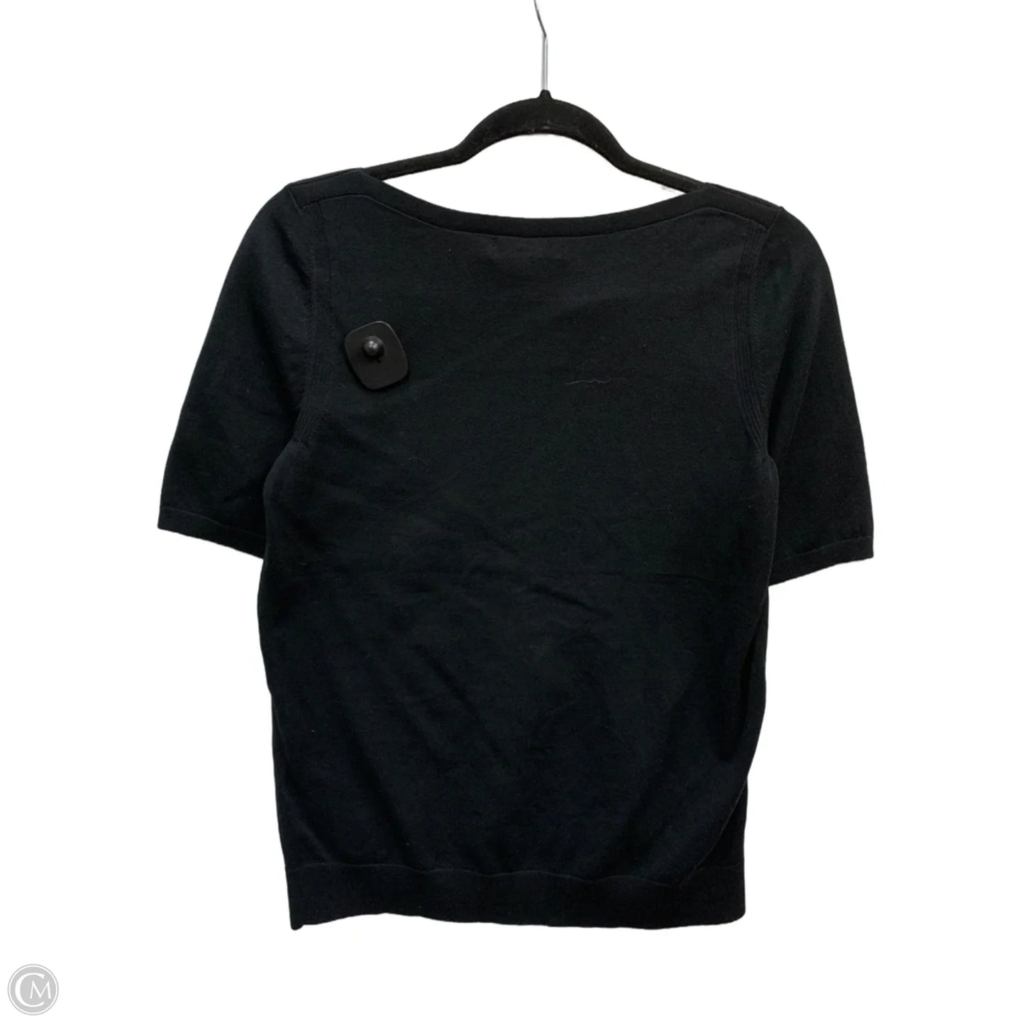 Sweater Short Sleeve By Banana Republic In Black, Size: S