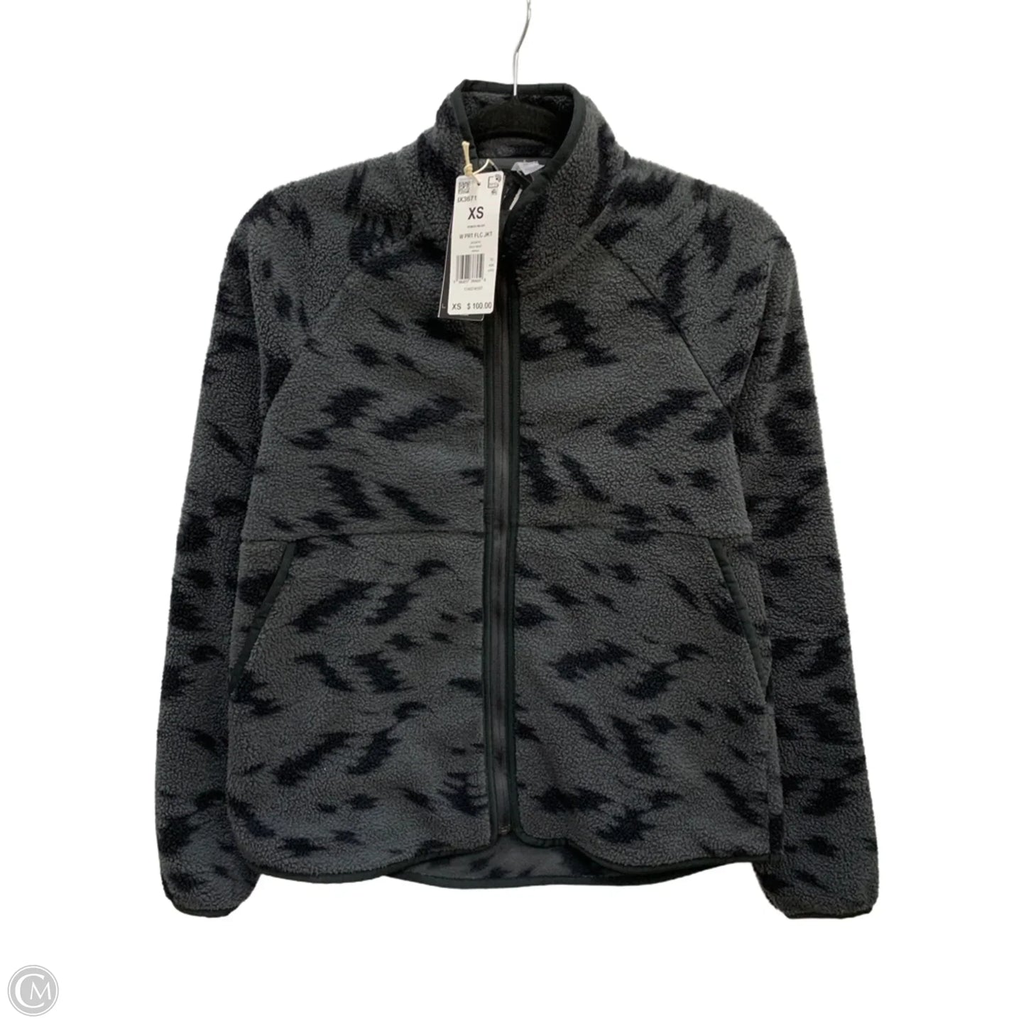 Jacket Fleece By Adidas In Grey, Size: Xs
