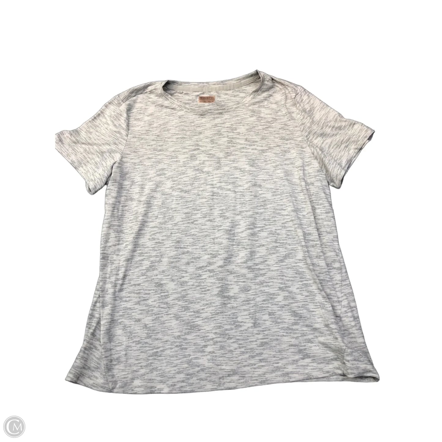 Top Short Sleeve By Mondetta In Black & Cream, Size: Xl
