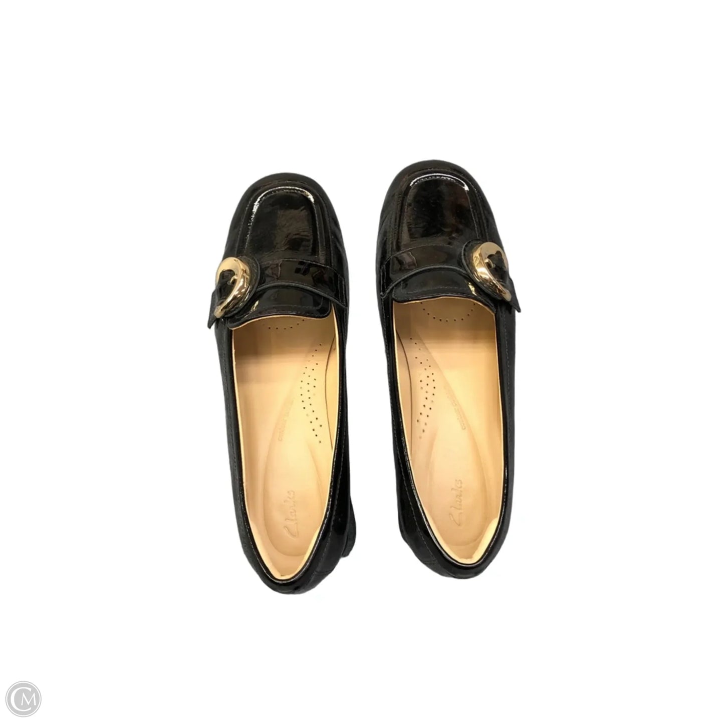 Shoes Flats By Clarks In Black, Size: 9.5