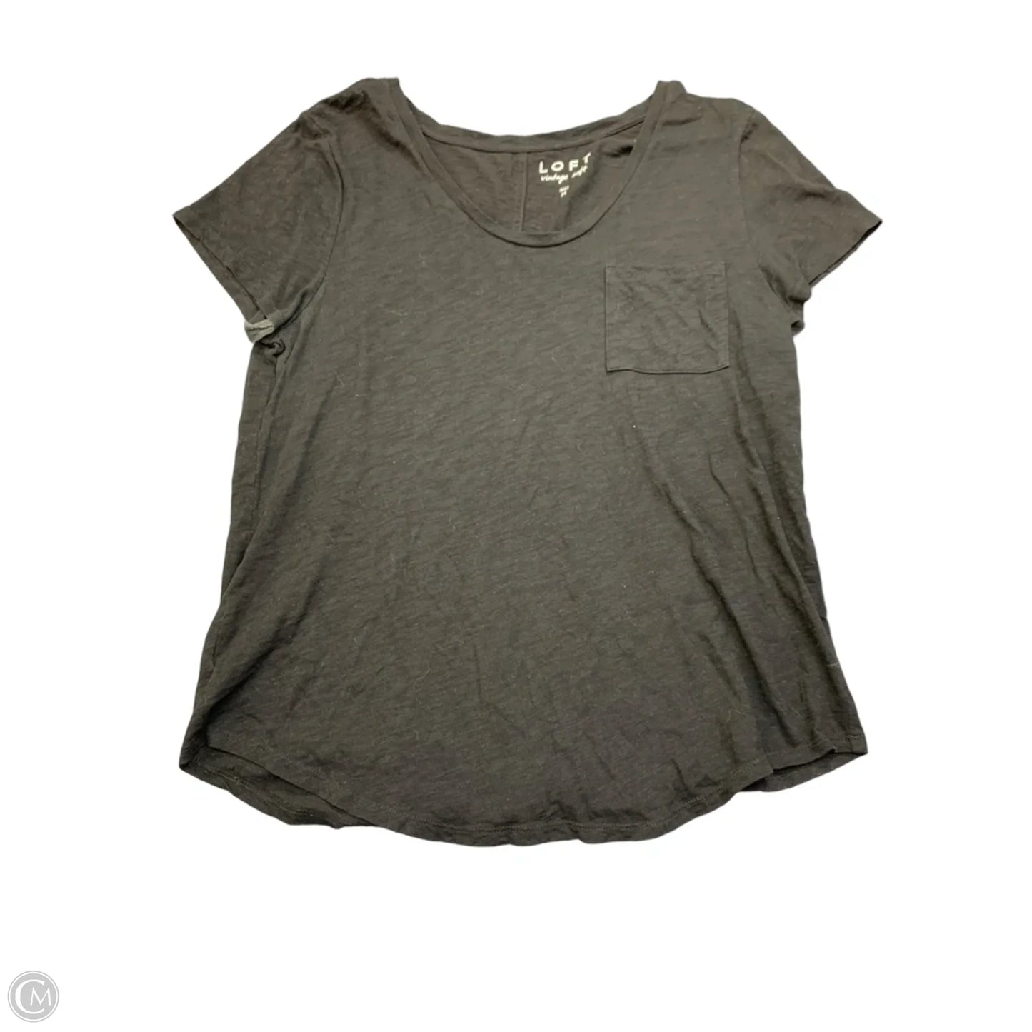 Top Short Sleeve Basic By Loft In Black, Size: M