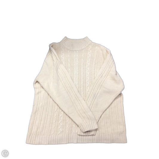 Sweater By Clothes Mentor In Cream, Size: L